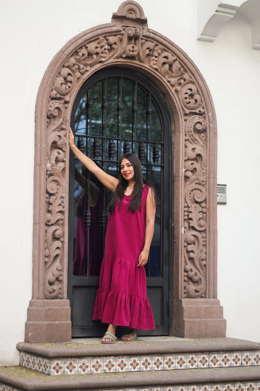 Vestido Zipolite bugambilia